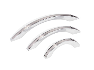 C18 - Satin Nickel and Chrome Hervey Bay Cabinet Handle