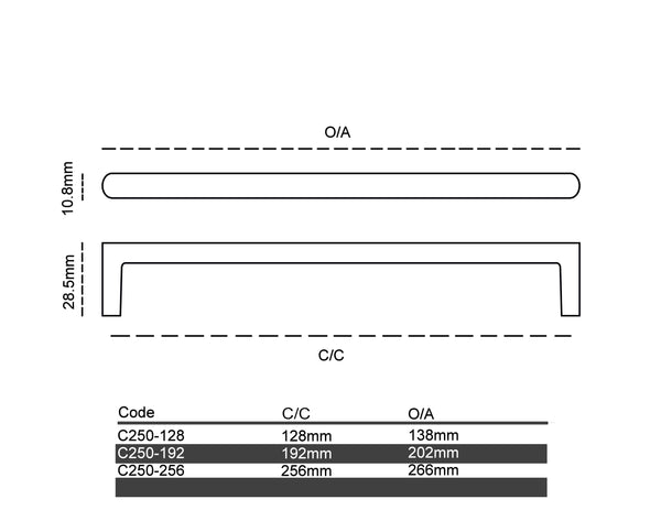 C250 - Trevallyn Cabinet Handle