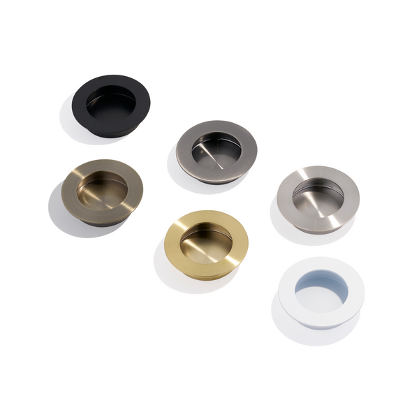 C55- Large Round Sliding Door Flush Pull