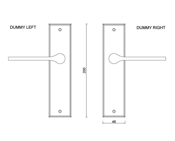 L31 - Bentleigh Long Plate Lever
