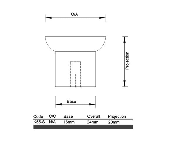 K55- Small Eden Knob