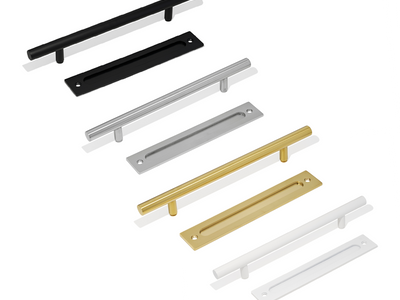 E50 - Round 450mm Barn Door Handle Set