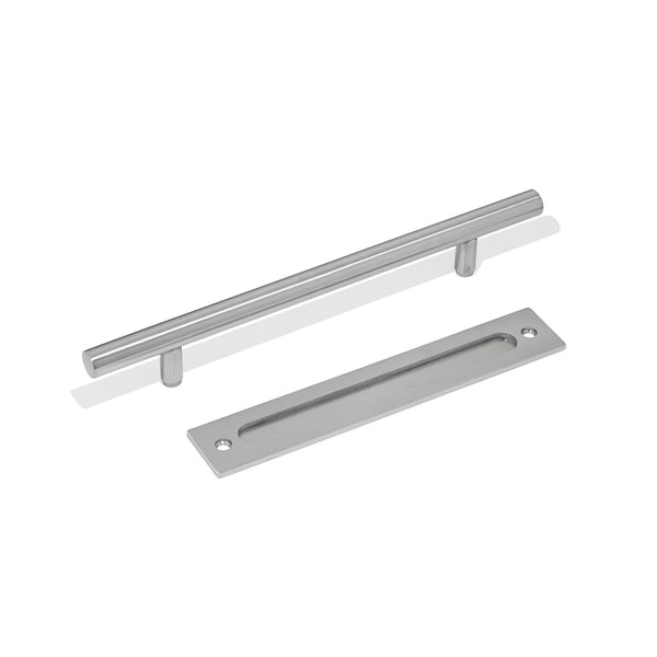 E50 - Round 450mm Barn Door Handle Set