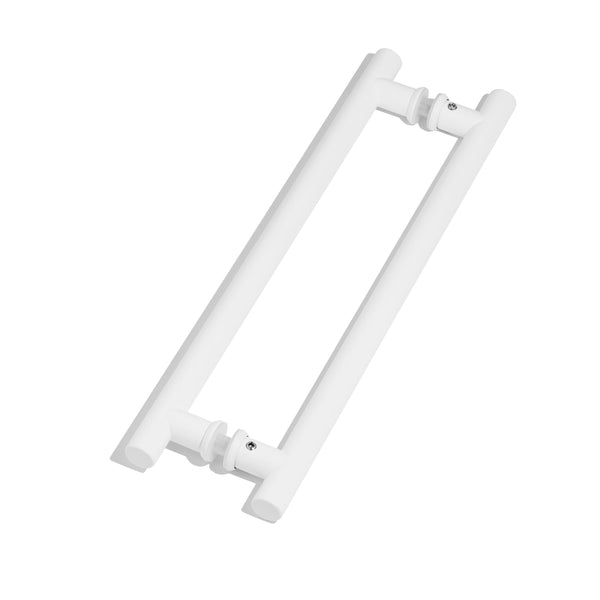 E55 - Small Matt White Seaforth Entrance Pull Handle