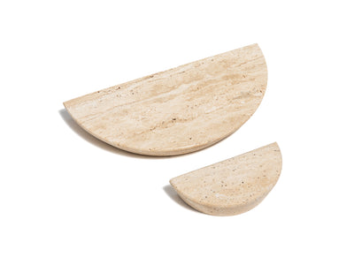K157 – Travertine Mani Half Moon Knob