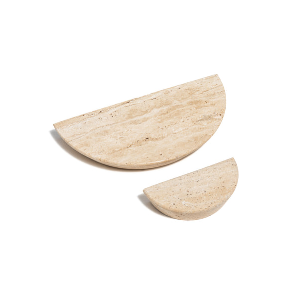K157 – Travertine Mani Half Moon Knob