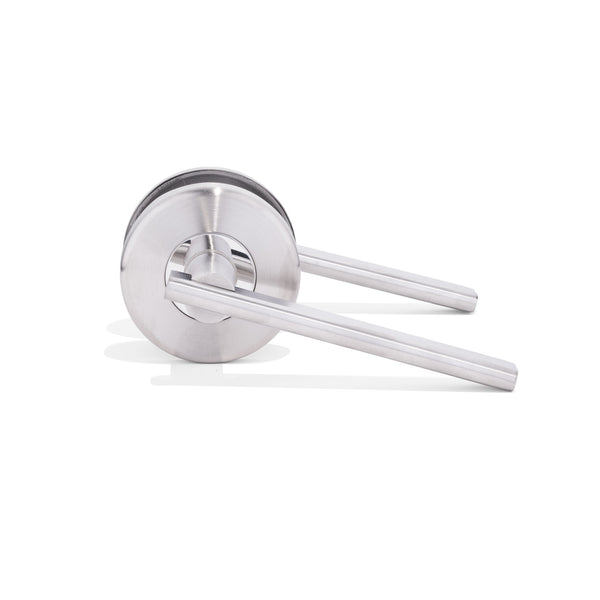 L4- Noosa Brushed Stainless Steel Lever