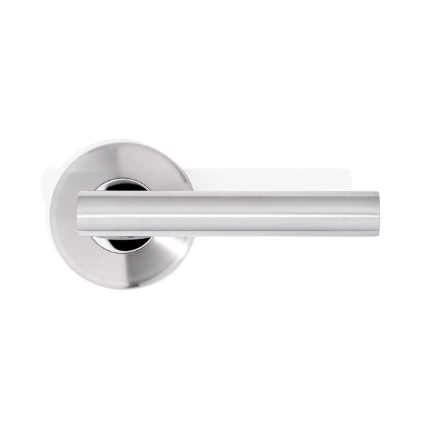 L6 - Brisbane Brushed Stainless Steel Lever