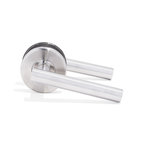 L6 - Brisbane Brushed Stainless Steel Lever
