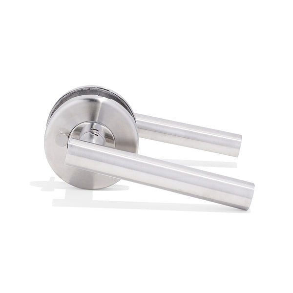 L6 - Brisbane Brushed Stainless Steel Lever