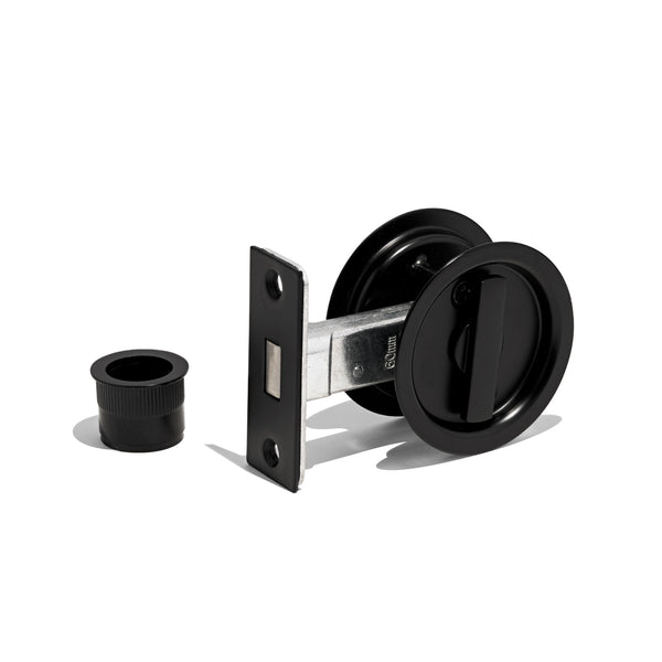 T1 - Round Cavity Sliding Door Privacy Lock Set