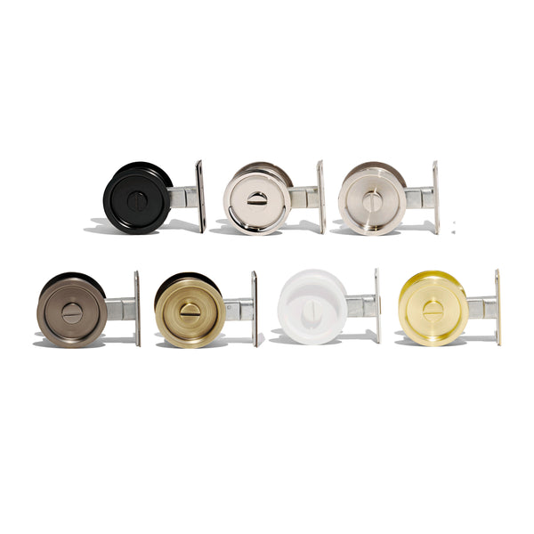 T1 - Round Cavity Sliding Door Privacy Lock Set