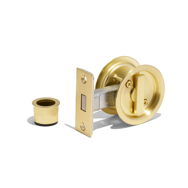 T1 - Round Cavity Sliding Door Privacy Lock Set