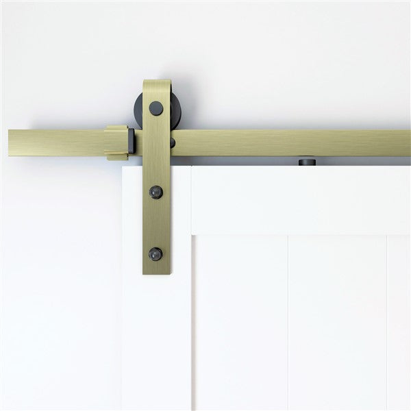 T73 - Antique Bronze Barn Door Track Kit