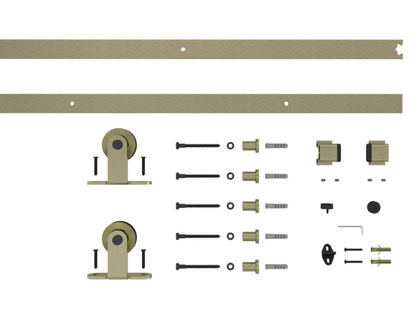 T94 - Antique Bronze Top Mount Barn Door Kit