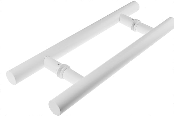 E34- Maroochydore Satin White Entrance Pull Handle