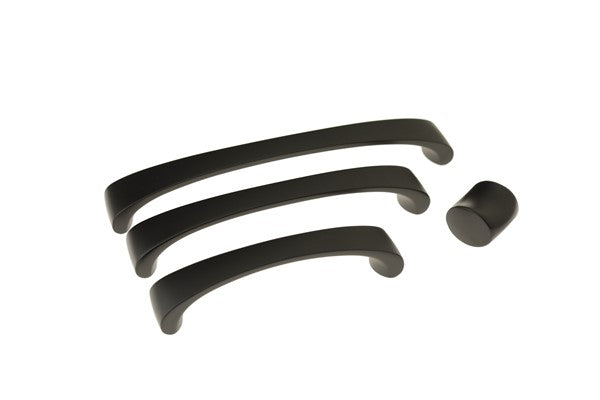 Black Tapered Bow Handle Cabinet Handle (C169-BL Wadeville)