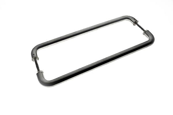 Brushed Stainless Steel Round D Pull Handle Entrance Pull Handles (E20 Palatine) compressed