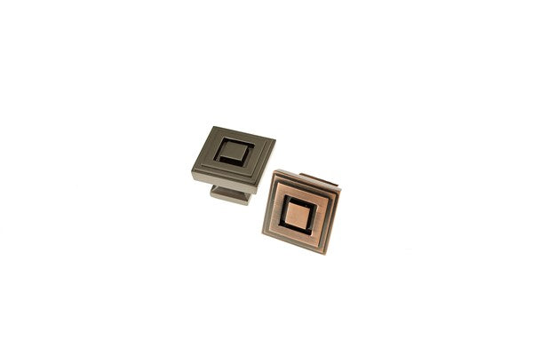 Copper OR Gray Square Knob Cabinet Knob (K84-Bathurst Square Knob)
