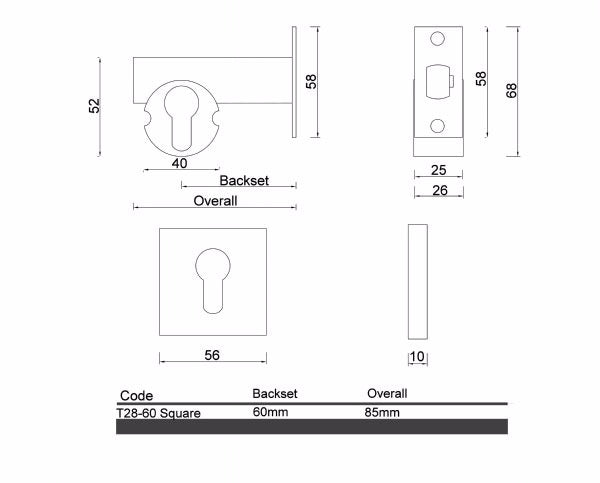 T28 - Square Smart Lock