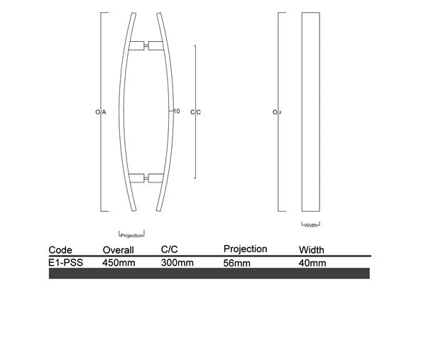 E1 - Fraser Entrance Pull Handle