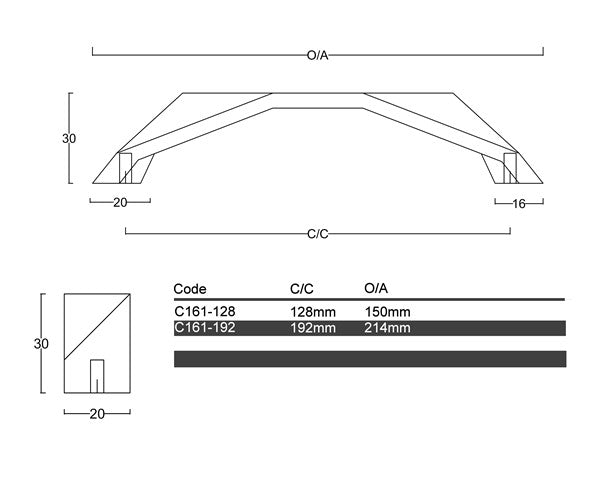 C161 - Retro Copper Cabinet Handle