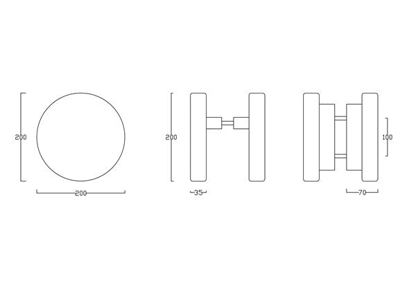 E65 - Round Timber Entrance Handle