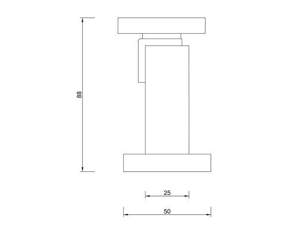 T95 - Column Magnetic Door Stop