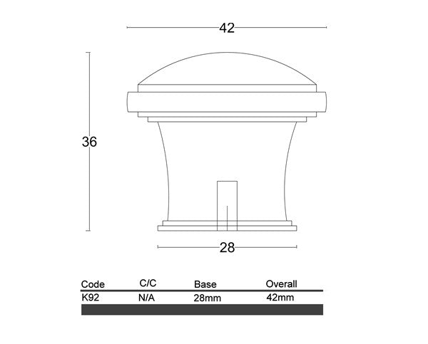 K92- Kedron Cabinet Knob