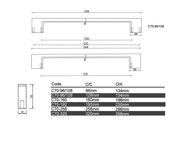 C70 - Narangba Cabinet Handle
