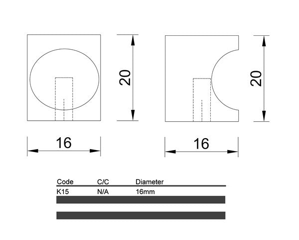 K15- Thumb Pull Knob