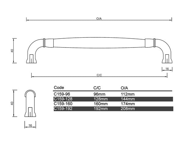 C159 – Nambour Cabinet Handle