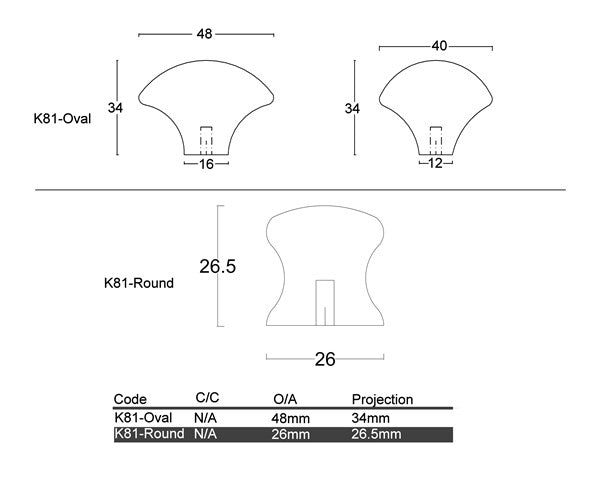 Diagram White Cracked Ceramic Knob Oval OR Round Cabinet Knob (K81-Country Style)