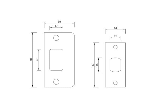L27 – Square Pullenvale Stainless Steel Lever