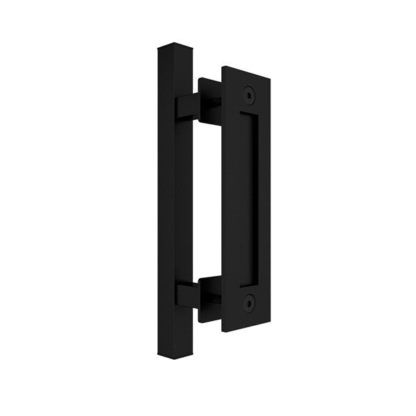 E75 – Square 300mm Barn Door Handle Set