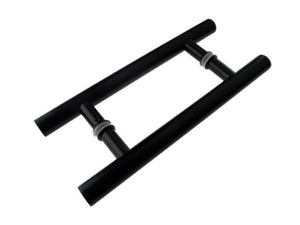 Matt Black Round Bar Handle Entrance Pull Handles (E34 BL New Mode)