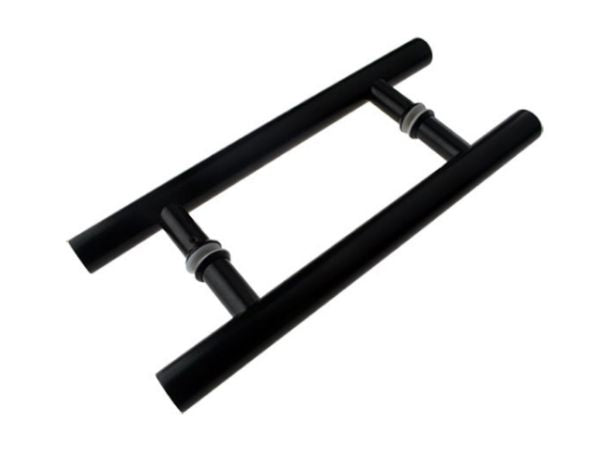 Matt Black Round Bar Handle Entrance Pull Handles (E34 BL New Mode)