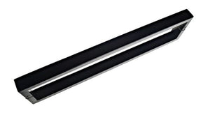 Matt Black Square Handle Entrance Pull Handles (E35 BL New Mercury)