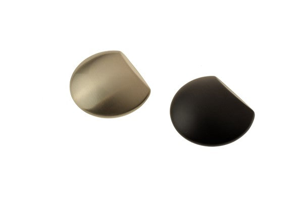 Satin Nickel OR Matt Black Eyelid Shaped Pull Cabinet Knob (K5 Eyelid Pull)