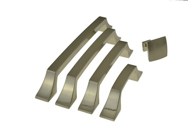 Satin Nickel Square Handle with Tapered Legs Cabinet Handle (C171-SN Nedlands)