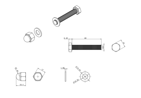 T76 - Barn Door Track Hanger