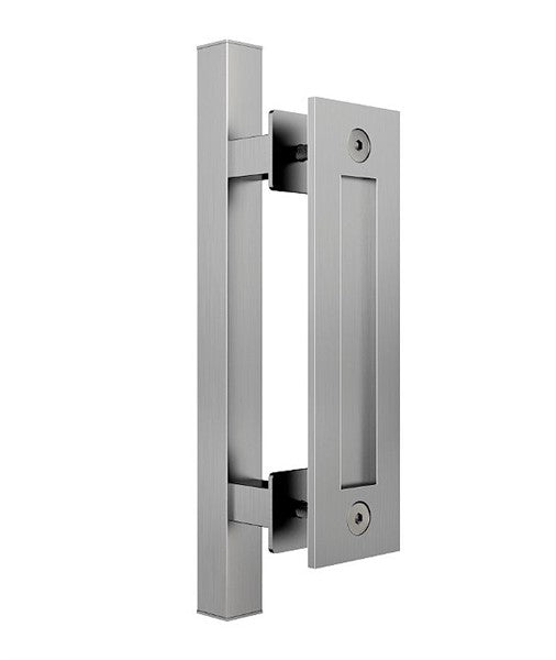 E75 – Square 300mm Barn Door Handle Set