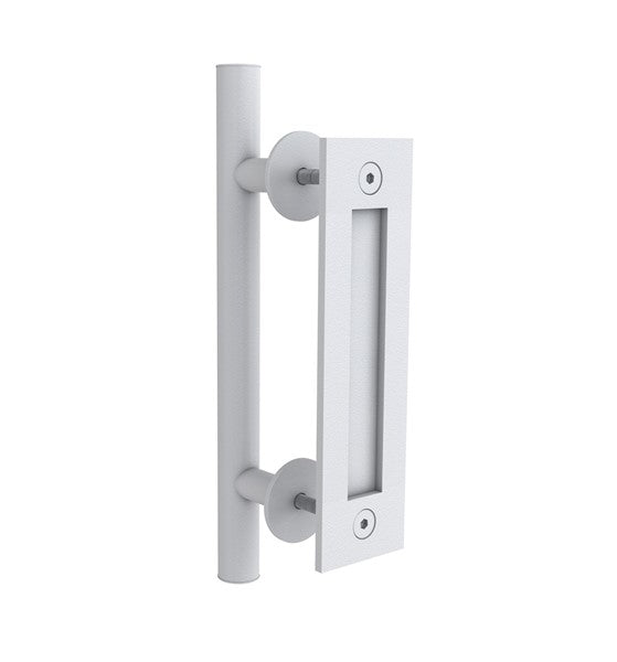 E74 - Round 300mm Barn Door Handle Set