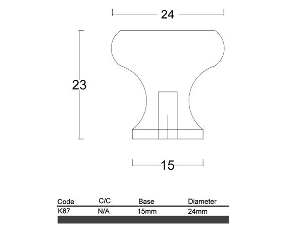 K87- Nundah Round Knob