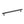 C240 - Matt Black Claremont Linear Appliance Pull