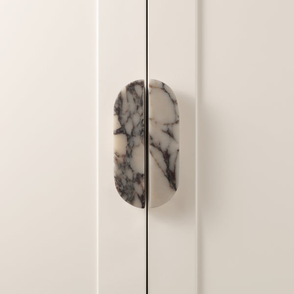 C253 - Purple Mani Half Arch Cabinet Handle