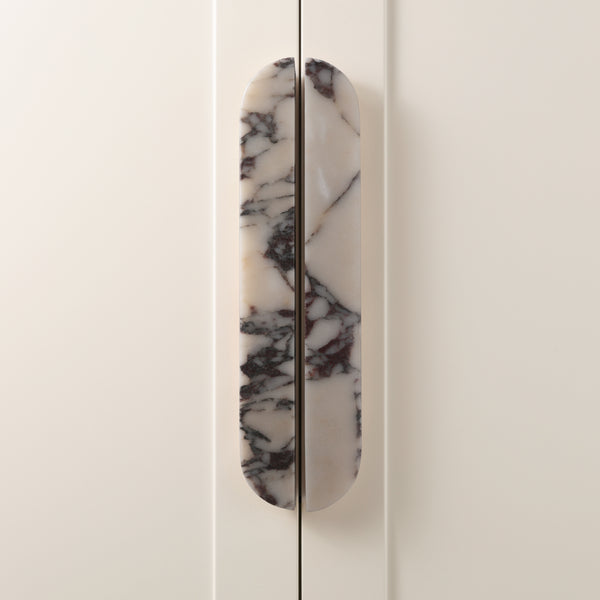 C253 - Purple Mani Half Arch Cabinet Handle
