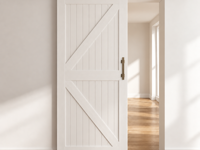 T94 - Antique Bronze Top Mount Barn Door Kit