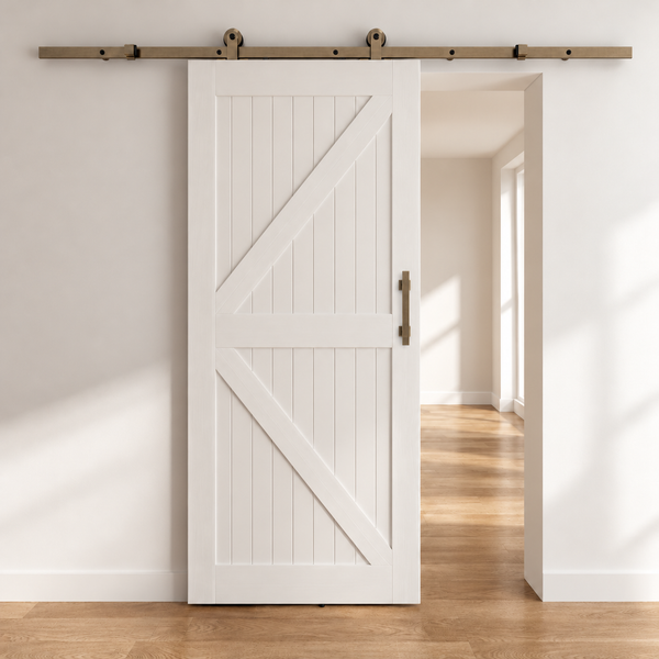 T94 - Antique Bronze Top Mount Barn Door Kit