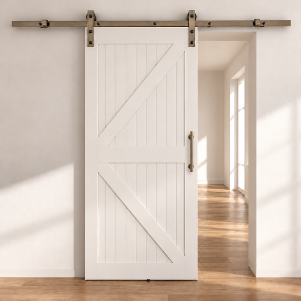 T73 - Antique Bronze Barn Door Track Kit